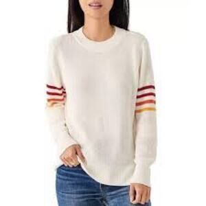 Faherty Cotton Cashmere Thermal Vintage Inspired Striped Top